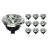 Lot 10x Noxion Lucent Spot LED GU10 AR111 15W 850lm 40D - 930 Blanc Chaud | Meilleur Rendu Des Couleurs - Dimmable -  Équivalent 75W