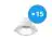 Lot 15x Noxion Downlight LED Apollo 9W 1100lm 60D - 840 Blanc Froid | 145mm - Diamètre 120mm - UGR 
