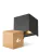 Lot 4x D'Lite Applique Murale Elingen Noir Up & Down 4.9W 480lm - 830 Blanc Chaud | IP65