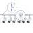 Ensemble complet Rail Monophasé Rail 3 Mètre Blanc | incl. 6x Spot + GU10 2700K 3W Dimmable + Embout, Connecteur d’Alimentation et I-Connecteur