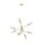 Eglo Suspension Luminaire Gradoli 1 Acier Dorée | IP20 - Convient pour 8x E27 