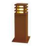 SLV Carré 40 Lampadaires Salon Acier Rouille Carré 9W 90lm - 830 Blanc Chaud | Extérieur - IP55