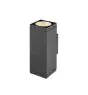 SLV Theo Pro L Up/Down Applique Murale Aluminium Anthracite 20W 2400lm - 827 Blanc Très Chaud | Extérieur - IP65 - Dimmable