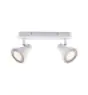 Nordlux Eik 2 Spot Métal Blanc | Convient pour 2x GU10