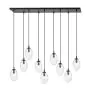 Emibig Suspension Luminaire Astral Acier Noir | Convient pour 9x E14 - Max 10W