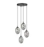 Emibig Suspension Luminaire Astral Acier Noir | Convient pour 4x E14 - Max 10W