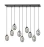 Emibig Suspension Luminaire Astral Acier Noir | Convient pour 9x E14 - Max 10W