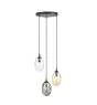 Emibig Suspension Luminaire Astral Acier Noir | Convient pour 3x E14 - Max 10W