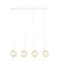 Emibig Suspension Luminaire Glam Acier Blanc | Convient pour 4x E14 - Max 10W