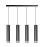 Emibig Suspension Luminaire Kibo Acier Noir | Convient pour 4x GU10 - Max 10W