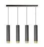 Emibig Suspension Luminaire Kibo Acier Noir | Convient pour 4x GU10 - Max 10W