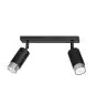 Emibig Plafonnier Hiro Acier Noir | Convient pour 2x GU10 - Max 10W
