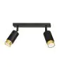 Emibig Plafonnier Hiro Acier Noir | Convient pour 2x GU10 - Max 10W
