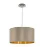 Eglo Suspension Luminaire Maserlo Acier Nickel Satiné | Convient pour E27