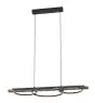 Eglo Suspension Luminaire Boyal Bois Noir, Rouille 40.5W 3600lm - 830 Blanc Chaud | Dimmable