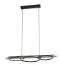 Eglo Suspension Luminaire Boyal Bois Noir, Brun 40.5W 3600lm - 830 Blanc Chaud | Dimmable