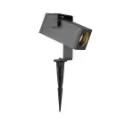 SLV Theo Support Piquet Lumière Aluminium Anthracite | IP65 - Convient pour 1x GU10 Max. 7W - Dimmable