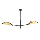 Emibig Plafonnier Lotus Acier Noir | Convient pour 2x E14 - Max 10W