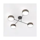 Emibig Plafonnier Maga Acier Brun | Convient pour 4x E14 - Max 10W