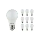 Lot 10x Noxion Lucent Classic LED E27 Poire Dépolie 8W 806lm - 827 Blanc Très Chaud | Équivalent 60W