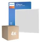Lot 4x Philips Panneau LED Ledinaire RC065B 28W 3400lm - 840 Blanc Froid | 60x60cm - UGR 