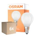 Lot 6x Osram Classic LED E14 Boule Filament Dépolie 5.5W 806lm - 840 Blanc Froid | Dimmable - Équivalent 60W
