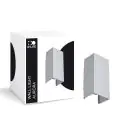 D'Lite Applique Murale Aurora Argent Up & Down 6.5W 500lm - 830-840 CCT | IP54