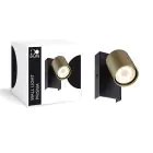 D'Lite Applique Murale Prisma Métal Dorée | IP20 - Convient pour 1x GU10