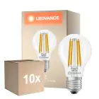 Lot 10x Ledvance Classic LED E27 Poire Filament Claire 11W 1521lm - 827 Blanc Très Chaud | Équivalent 100W