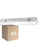 Lot 6x Ledvance LED Imperméable Boîtier Vide  MT Gen 3 IP65 | Convient pour 2x120cm Tube LED