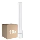 Lot 10x Noxion Lucent PL-L LED 11.9W 1500lm - 840 Blanc Froid | 4-Pins - Équivalent 24W