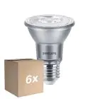 Lot 6x Philips Master Value LED ampoule Réflecteur E27 PAR20 6W 540lm 40D - 940 Blanc Froid | Meilleur rendu des couleurs - Dimmable - Équivalent 50W