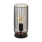 Eglo Lampe De Chevet Roccamena Noir, Cuivre | Convient pour 1x E27