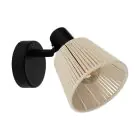Eglo Applique Murale Seagard Acier Noir | IP20 - Convient pour 1x E14