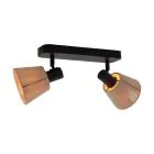 Eglo Plafonnier Seagard Acier Noir | IP20 - Convient pour 2x E14 